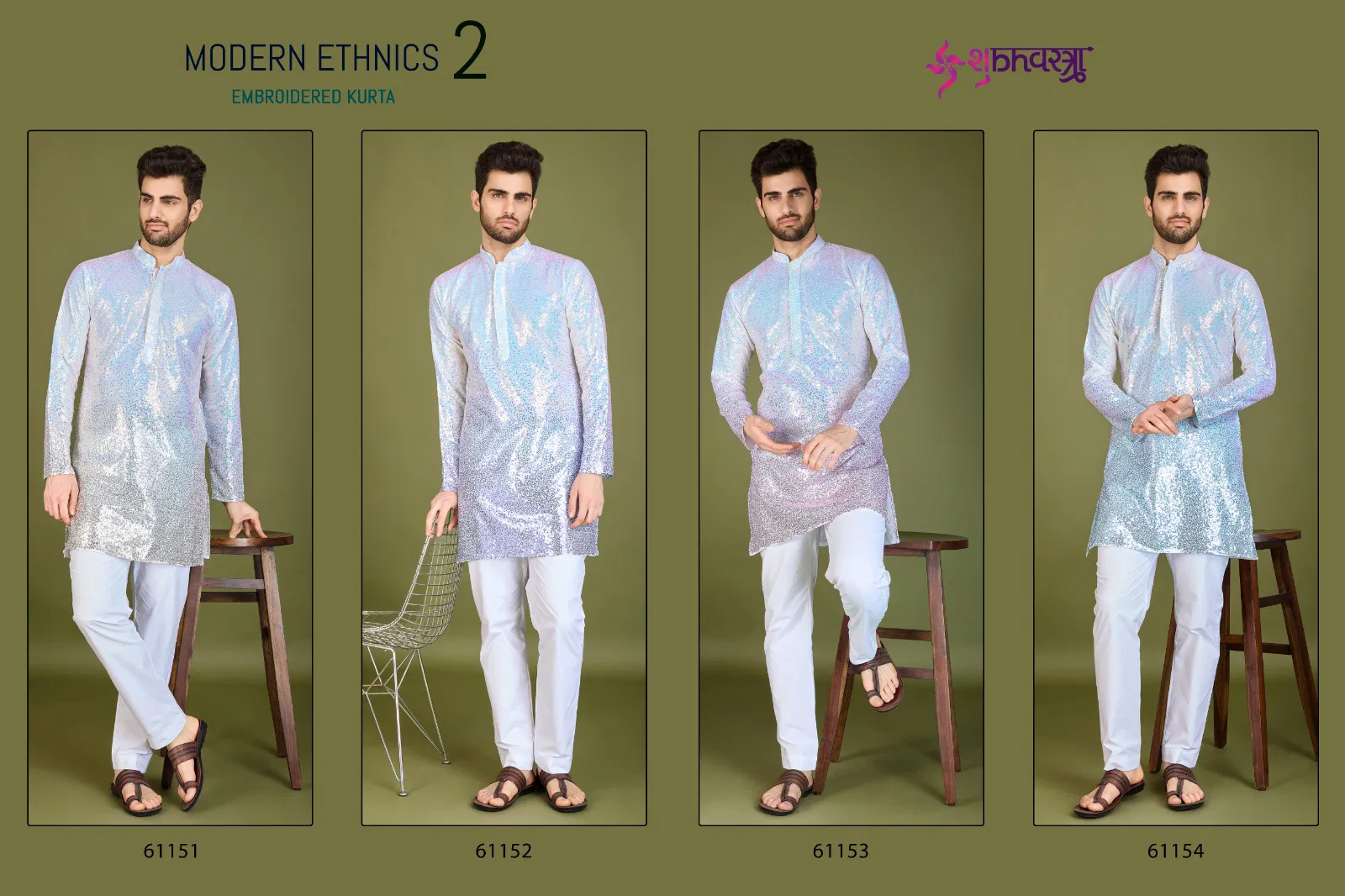 Modern Ethnics 2 By Shubhvastra Georgette Mens Kurta Suppliers In India