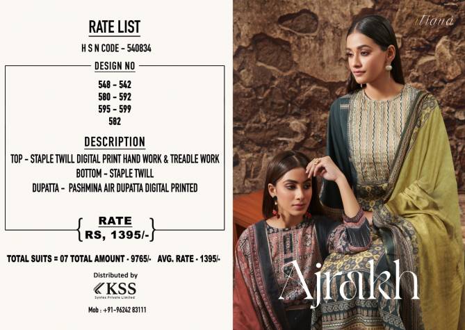 Ajrakh By Itrana Digital Printed Salwar Kameez Dress Material Catalog
