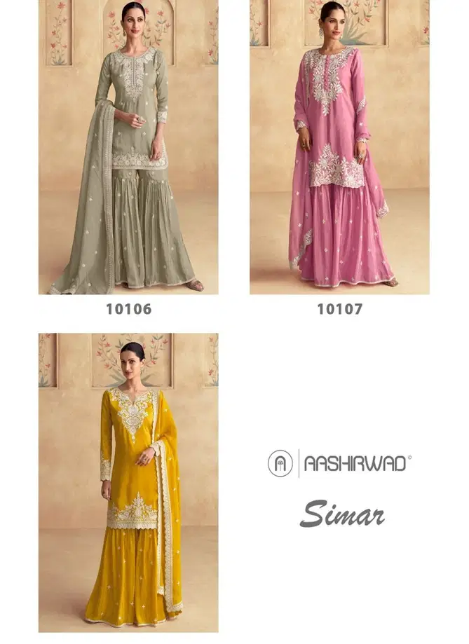 Simar By Aashirwad Readymade Suits Wholesale Manufacturer 