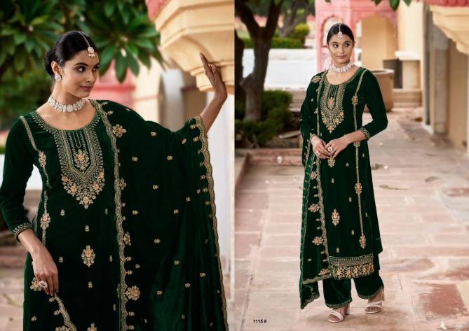 Shysha By Sargam Heavy Velvet Wedding Salwar Suits Catalog
