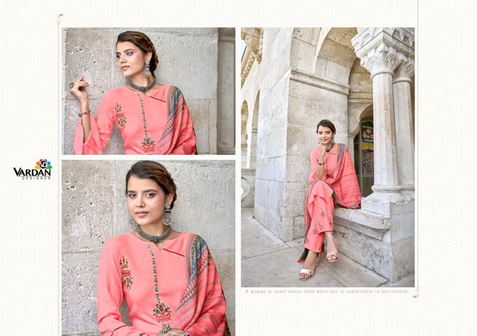 Meera Vol 1 By Vardan Designer 19011 Series Surat Kurti With Bottom Dupatta Wholesale Market