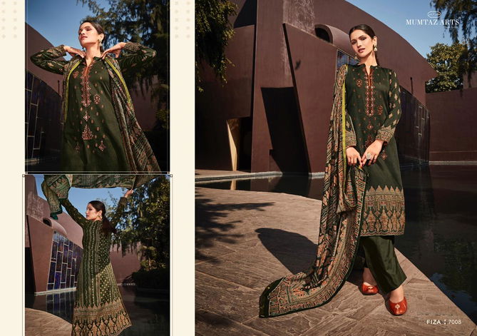 Mumtaz Fiza 7001 Fancy Festive Wear Heavy Jam Satin Embroidery Salwar Kameez Collection