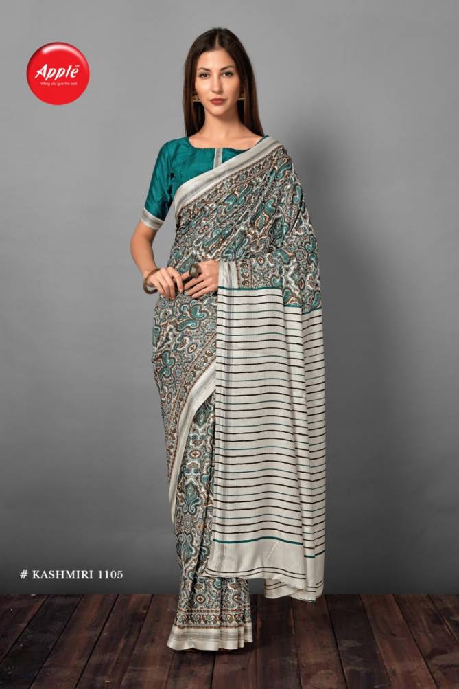 APPLE KASHMIRI VOL-11 Latest Collection Of Regular Wear Fancy Pashmina Silk saree