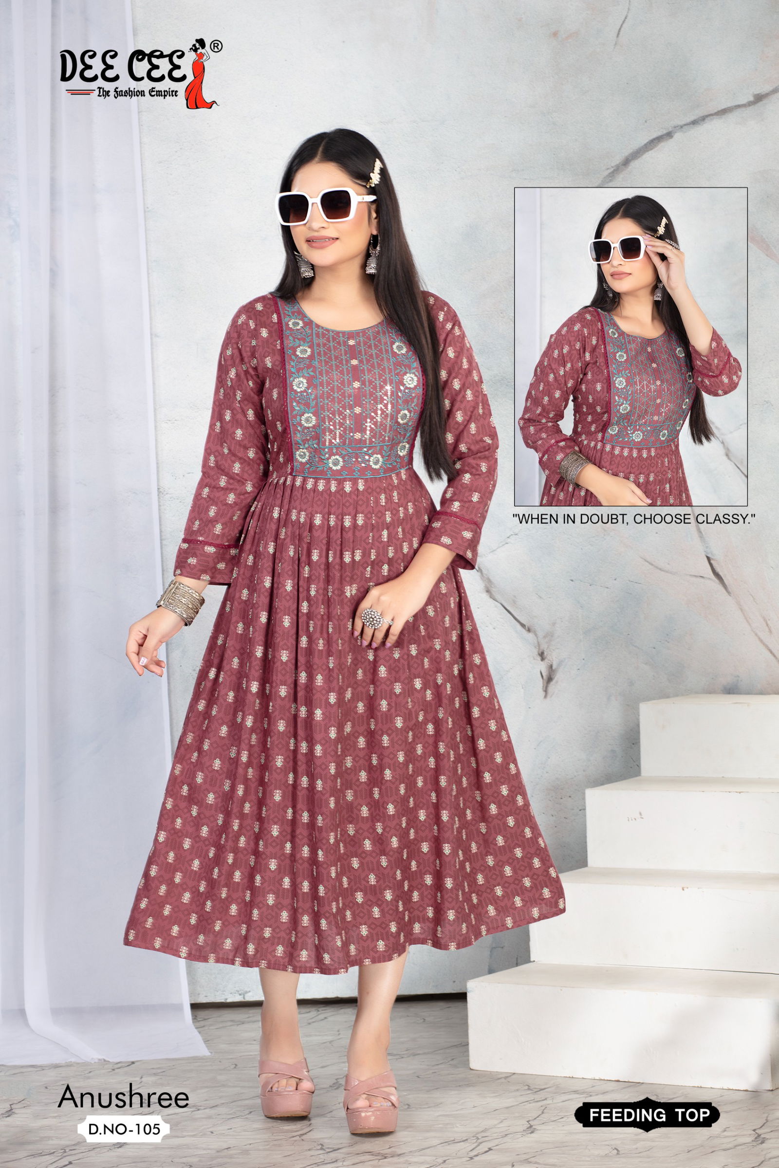 Anushree By Deecee Rayon Printed Feeding Kurtis Wholesale Online