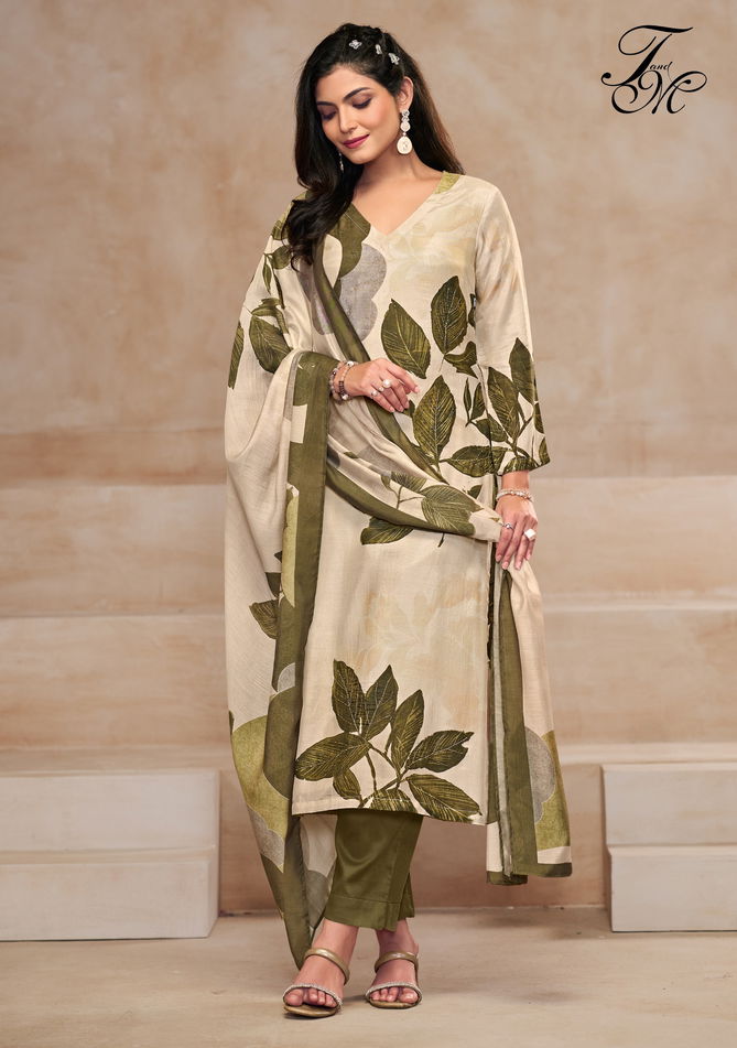 Sagarika By T&M Muslin Silk Dress Material Suppliers In Mumbai