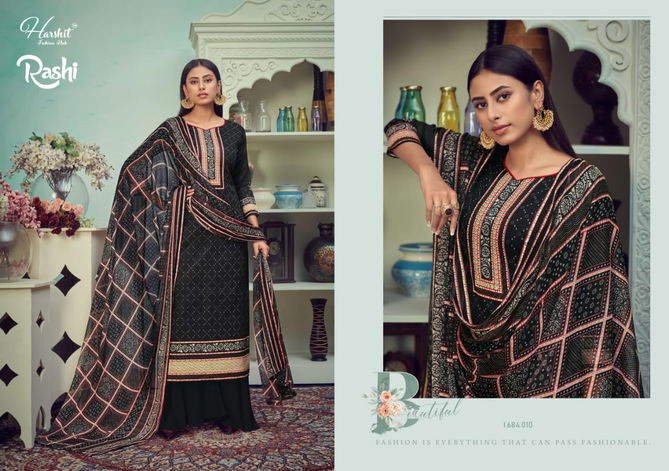 Harshit Rashi Viscose Latest Fancy Casual Wear Pure Viscose Rayon Digital Style Print with Swarovski Diamond Work Designer Dress Material Collection
