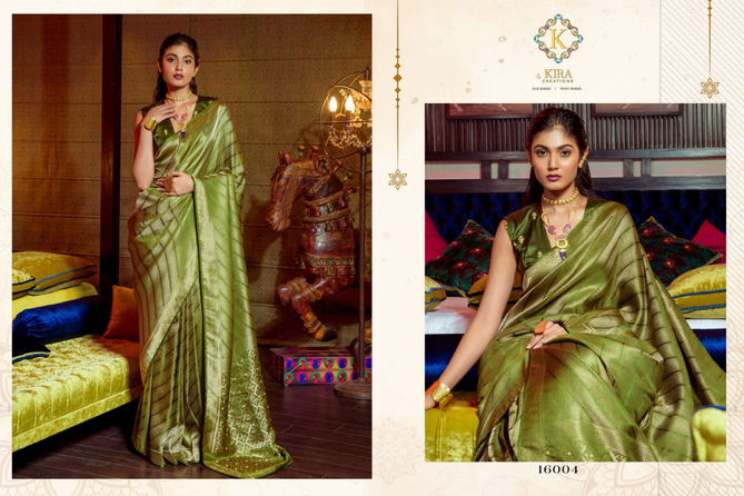 Kahira Silk By Kira Printed Satin Saree Wholesale Price In Surat