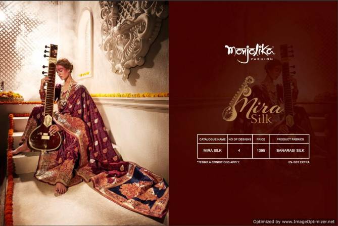 Monjolika Mira Silk Latest Designer Banarasi Silk Festive Wear Saree Collection 