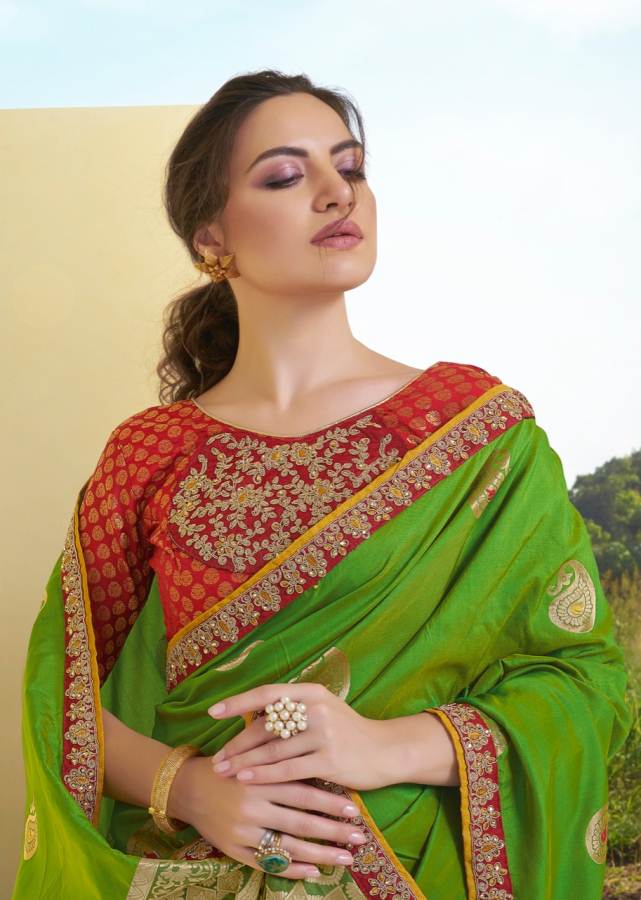 Shangrila Damyanti Latest Fancy Soft Zari Silk Party Wear Festive Wear Saree Collection 