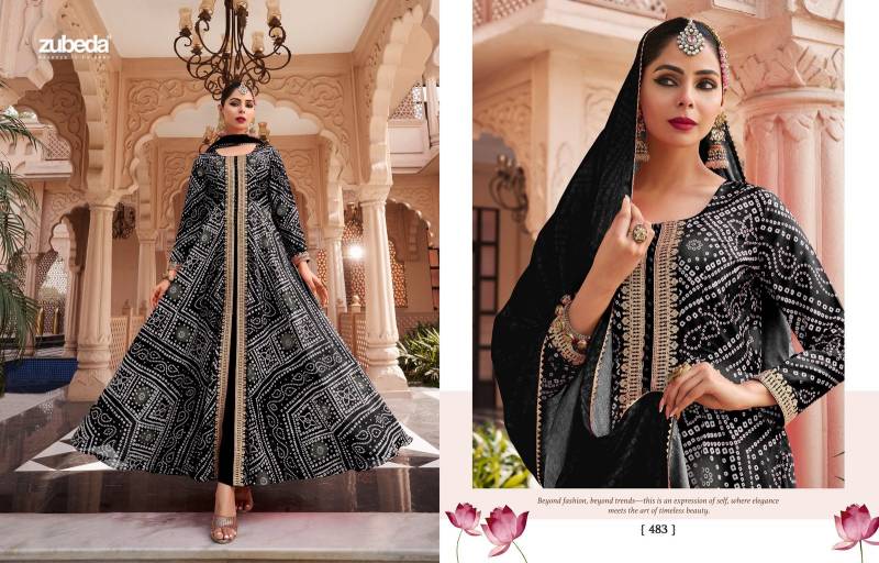 Zubeda Rang Mahal Chinon Silk Digital Printed Salwar Kameez Exporters In India