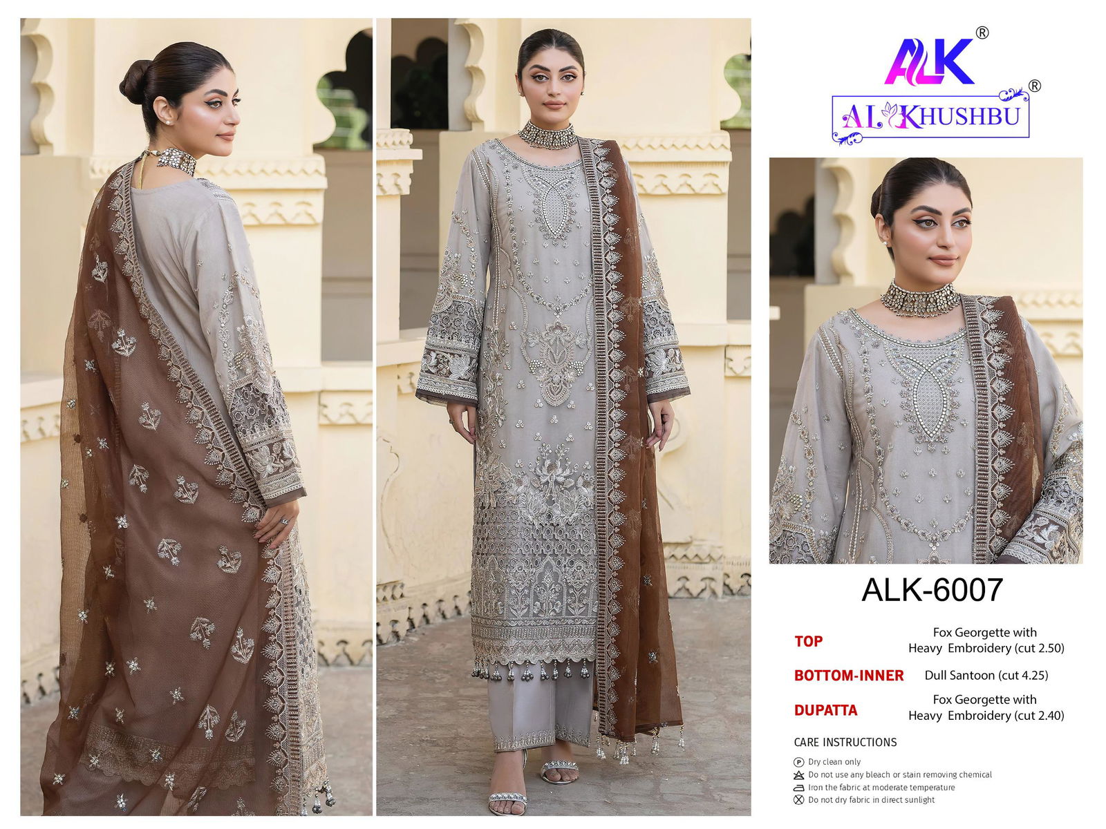 Agha Noor Vol 2 By Al Khushbu Georgette Pakistani Suits Orders In India