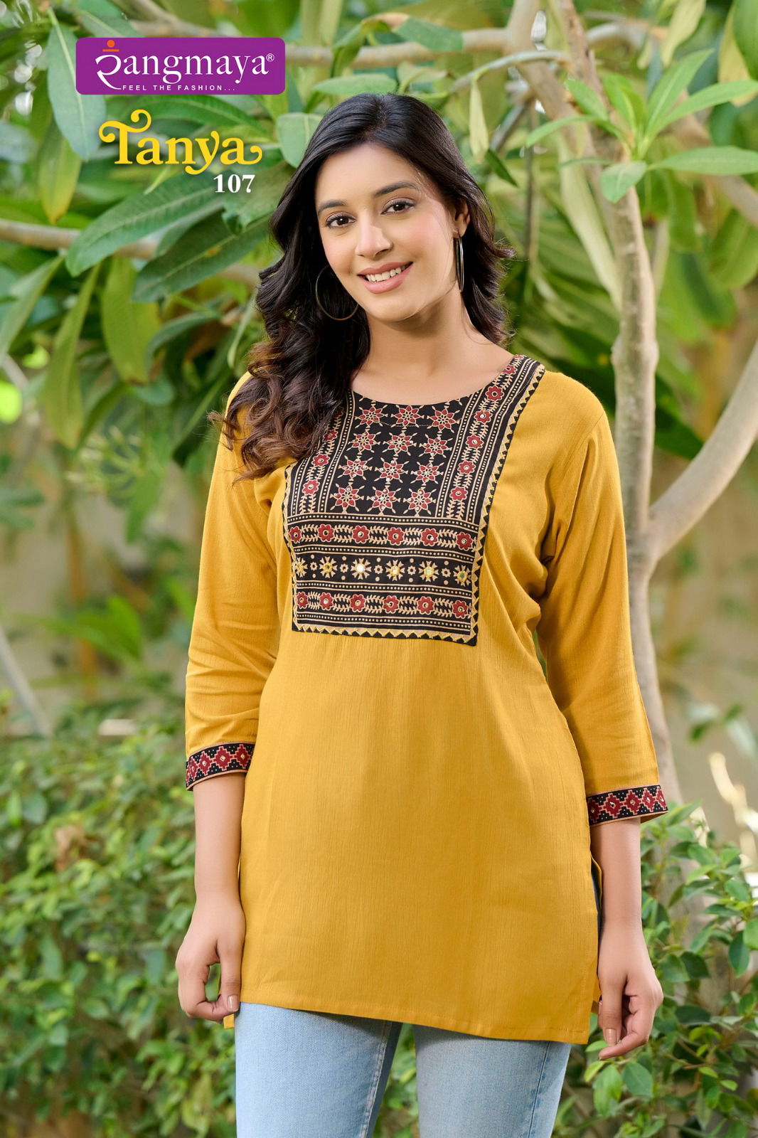 Tanya By Rangmaya Rayon Tunic Ladies Top Suppliers In India