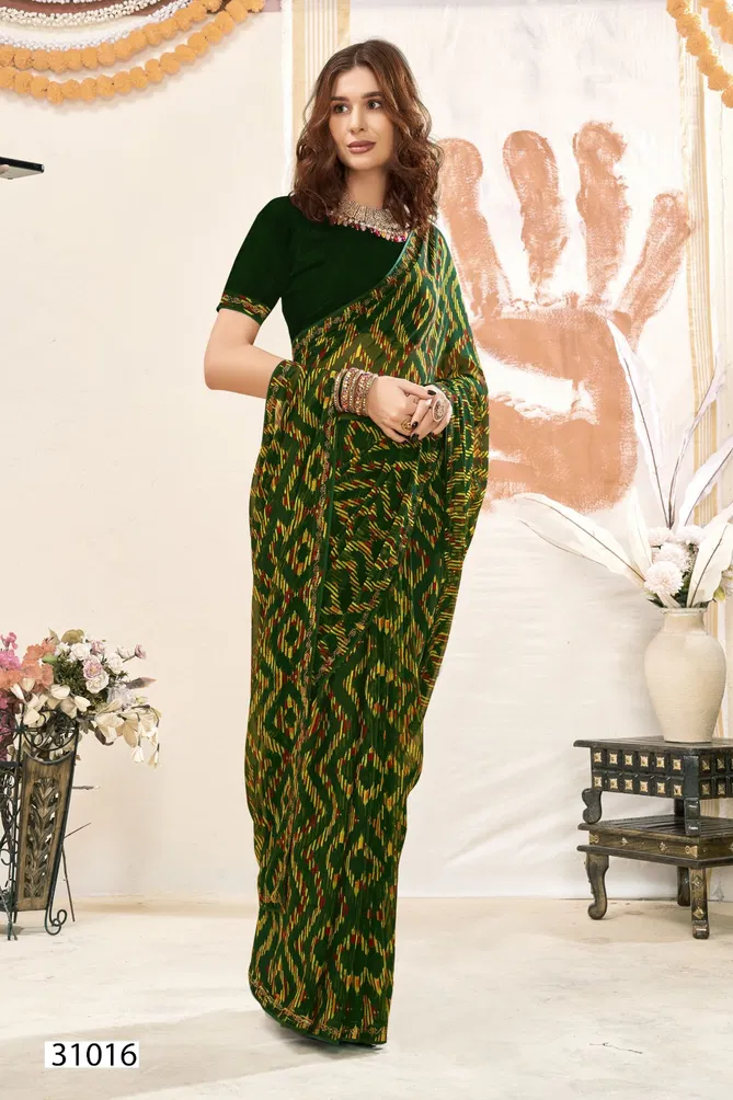 Namiksha Vol 5 By Vallabhi Printed Georgette Sarees Exporters In India