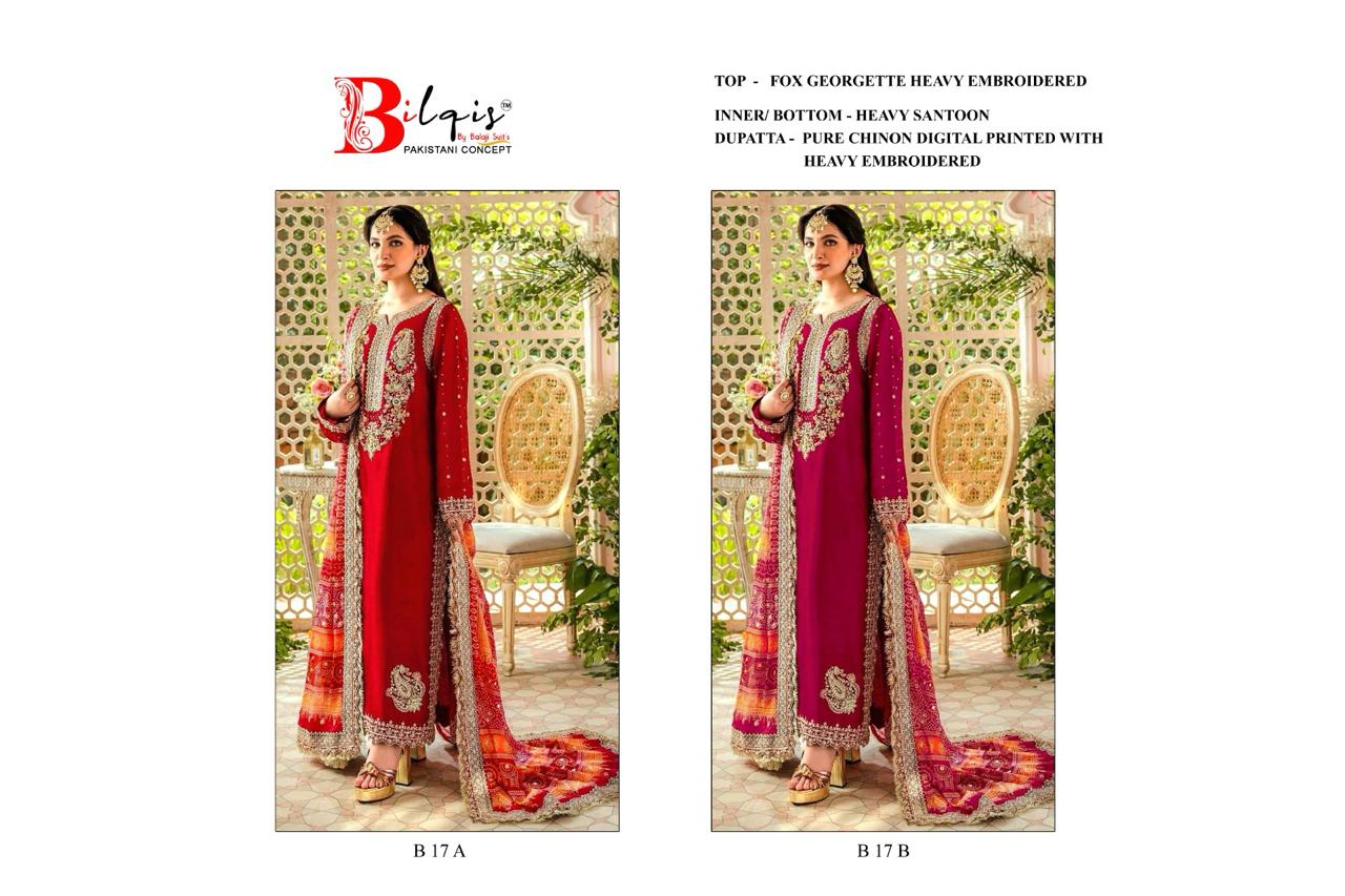 Bilqistm Dn B 17 A -B Wholesale Salwar Kameez Suppliers in Mumbai