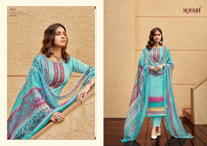 Romani Mirai Fancy Ethnic Wear Cambric Cotton Printed  Dress Material Collection