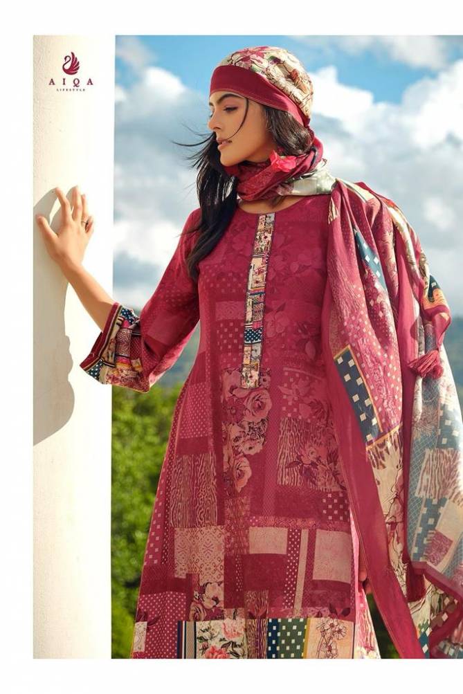 Fasurd By Aiqa Printed Pashmina Dress Material Catalog