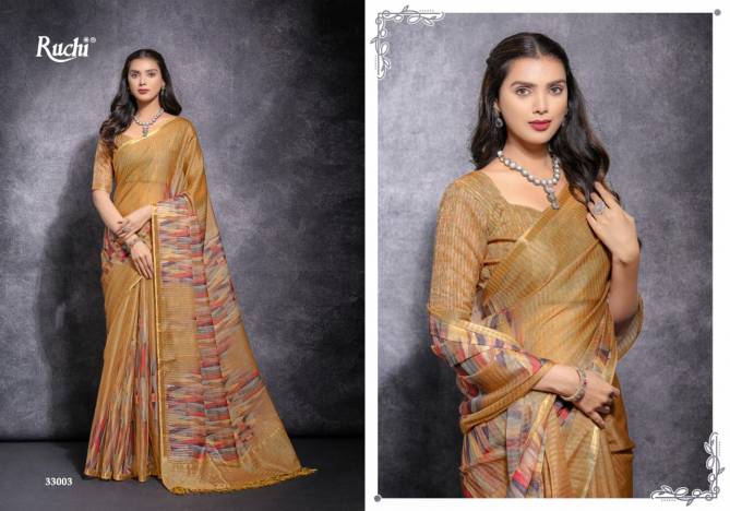 Kamyaa By Ruchi Linen Silk Printed Wholesale Saree Suppliers In Mumbai