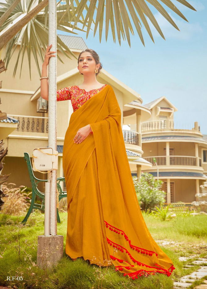 Shreyans Rpid Fire Designer Fancy Look Casual And Function Wear Saree Collection  