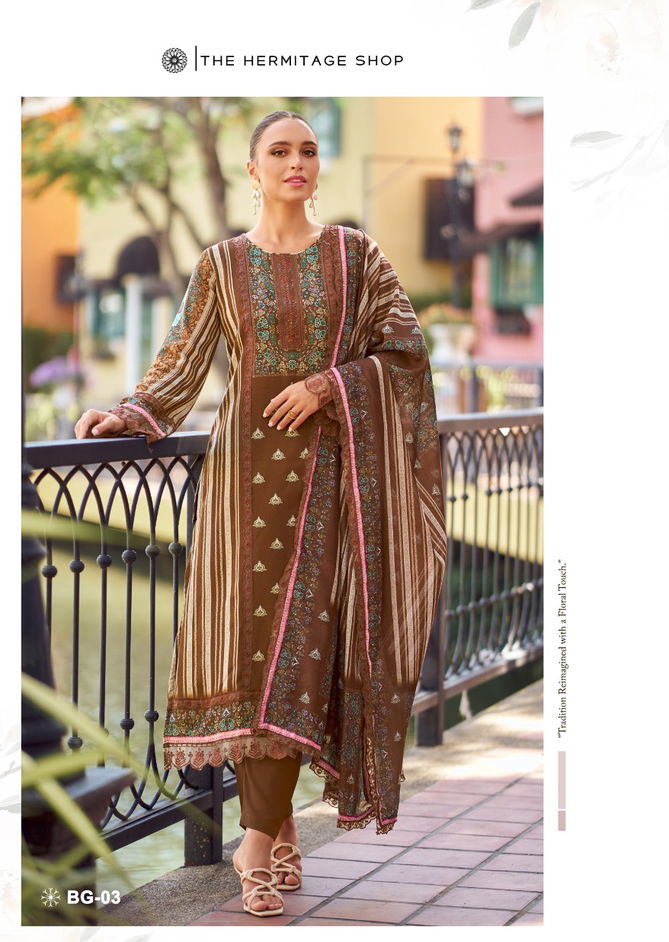 Bagh Edition 2 By The Hermitage Shop Jam Satin Dress Material Suppliers In India