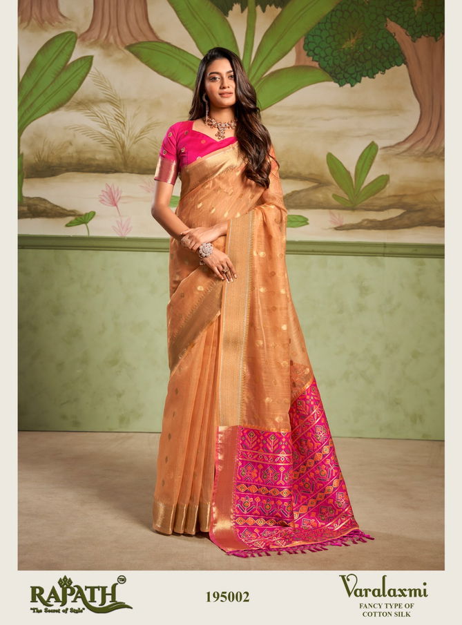 Varalaxmi By Rajpath Cotton Silk Party Wear Saree Exporters In India