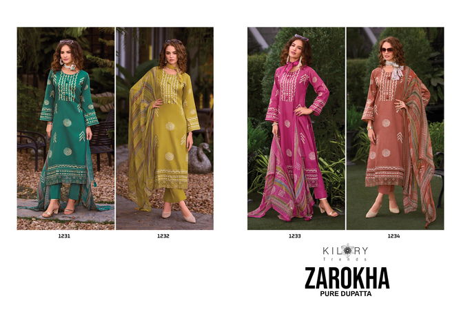 Zarokha By Kilory Jam Cotton Printed Salwar Kameez Wholesale Price In Surat