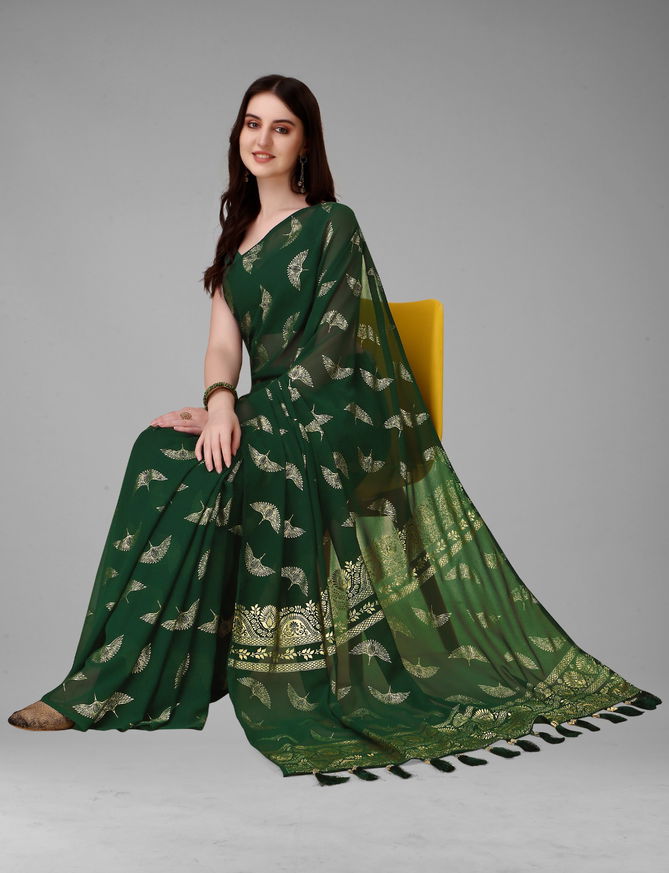 Butterfly By Dhruvi Silk Cloth Printed Sarees Catalog