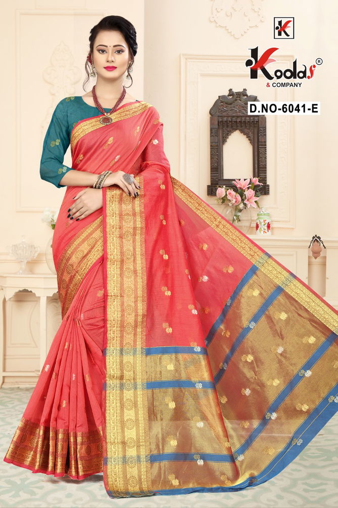 Tripti 6041 Casual Wear Designer Cotton Silk Sarees Collection
