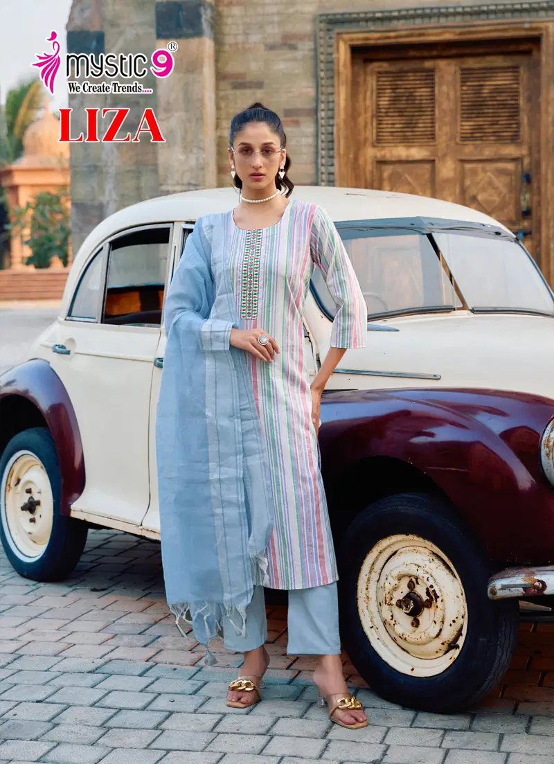 Liza Vol 2 By Mystic 9 Cotton Kurti With Bottom Dupatta Wholesale In Delhi