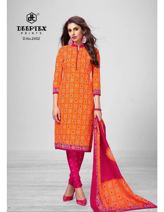 Deeptex Classic Chunaris 24 Latest Fancy Designer Casual Regular Wear Printed Cotton Dress Material Collection
