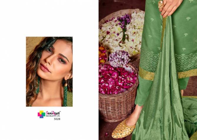 Sanskruti Khushnuma Latest Fancy casual Wear Pure jam Silk Designer Dress Material Collection