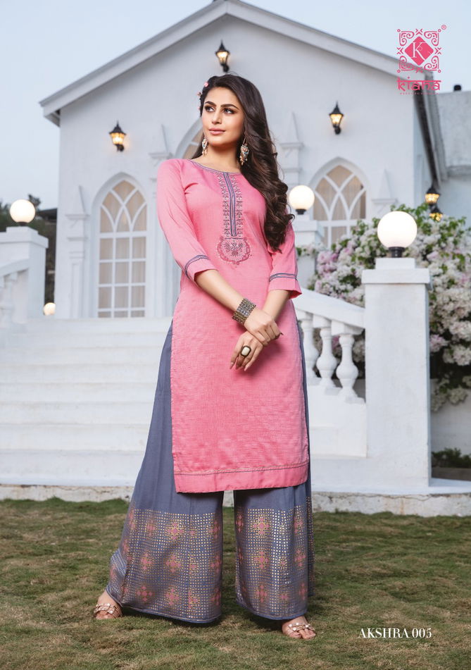 AKSHRA Latest Fancy Designer Festival Wear Classy Cotton Printed  Kurti With Bottom Collection