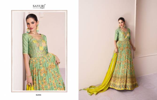 Sayuri Vartika Wedding Wear Embroidered Gown Catalog