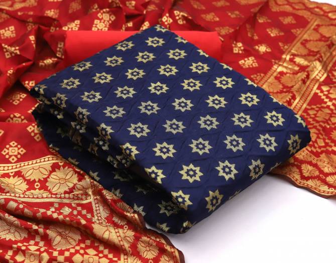 Rnx Banarasi Bubbles 2 Latest Fancy Designer Casual Wear Banarasi Silk Dress Material Collection
