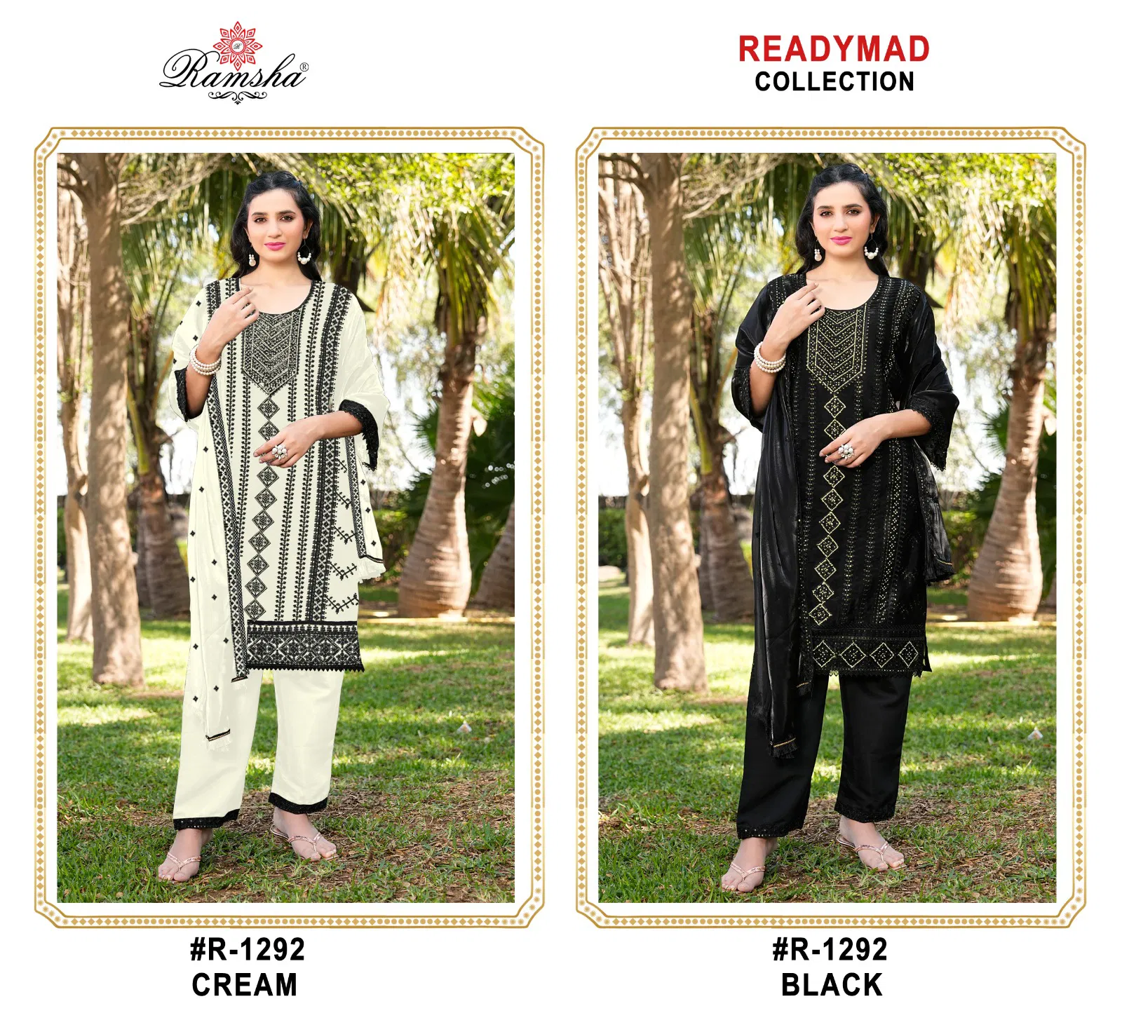 R 1292 Nx By Ramsha Jimi Choo Pakistani Readymade Suits Orders In India