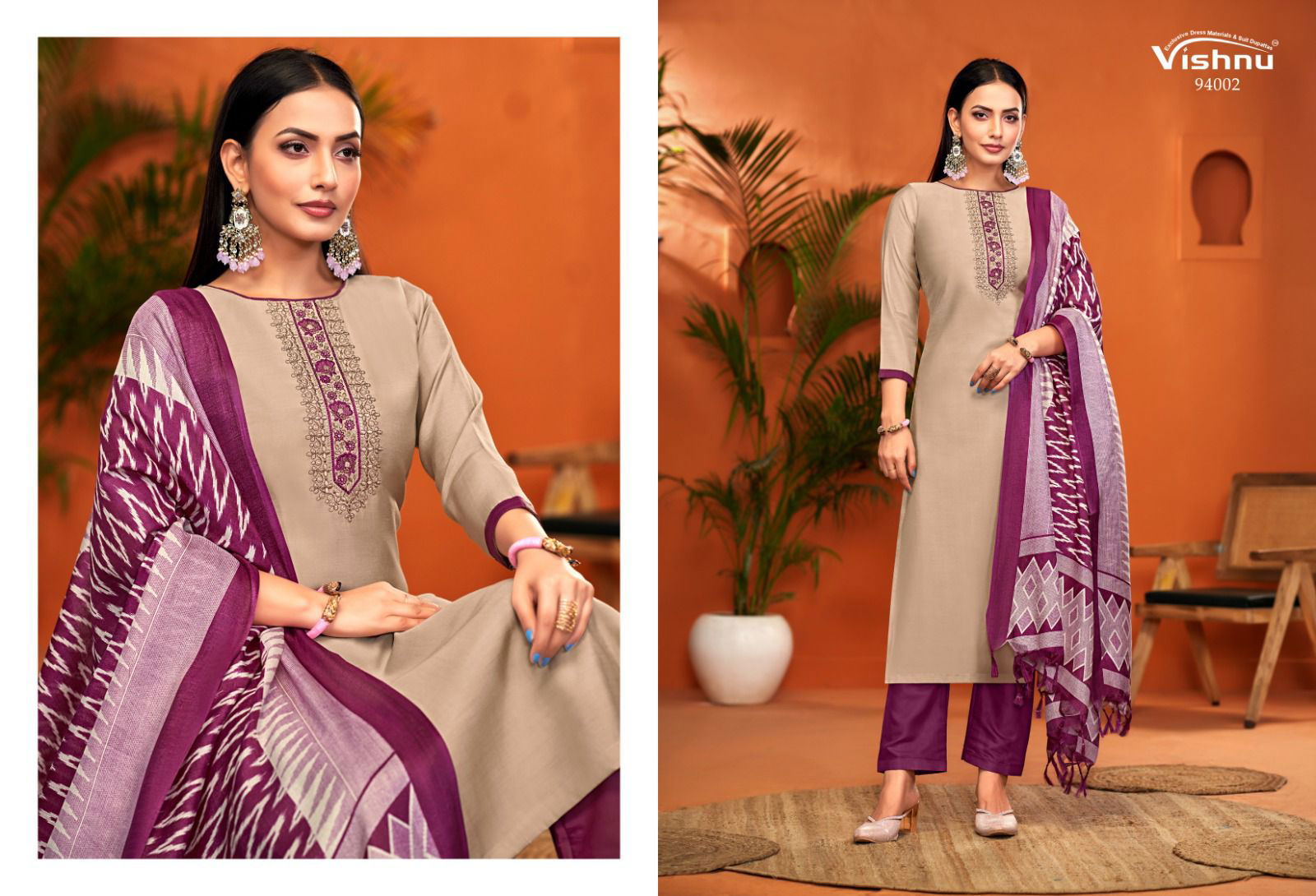 Evanka Vol 11 By Vishnu Roman Silk Designer Dress Material Exporters In India