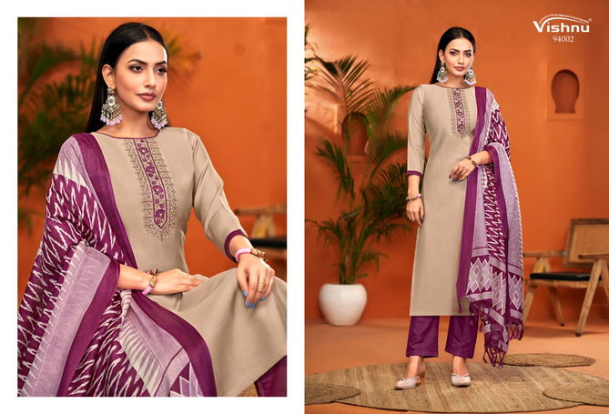 Evanka Vol 11 By Vishnu Roman Silk Designer Dress Material Exporters In India