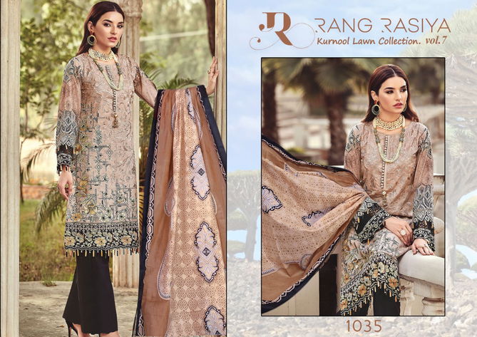 Rang Rasiya Kurnool Lawn Collection 7 Latest Fancy Festive Wear Pure Lawn Print Pakistani Salwar Suits Collection
