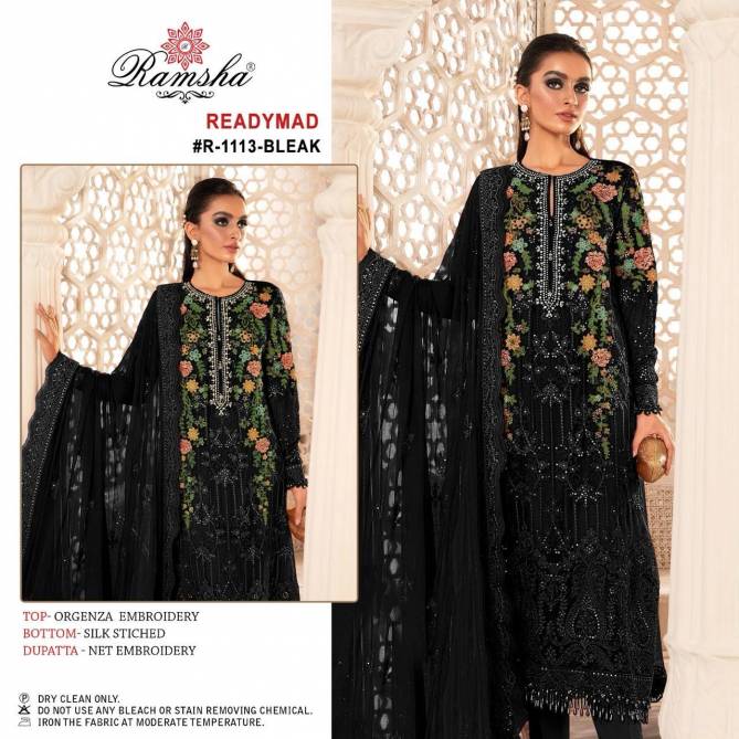 R 1113 By Ramsha Pakistani Readymade Suits Collection Wholesale In Surat
