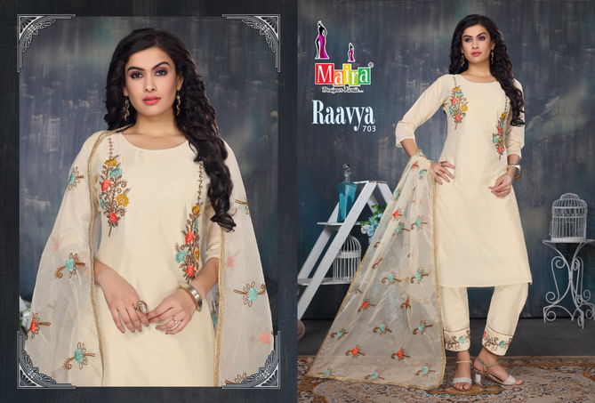 Maira Raavya 7 Latest Ethnic Wear Silk Heavy Ready Made Collection