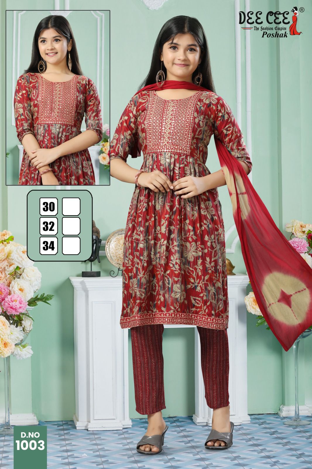 Poshak By Deecee Kids Girl Wear Kurti With Bottom Dupatta Wholesale In India