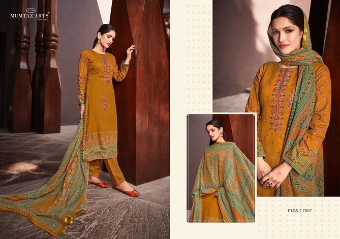 Mumtaz Fiza 7001 Fancy Festive Wear Heavy Jam Satin Embroidery Salwar Kameez Collection