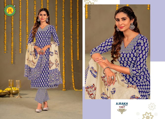 Jt Ajrakh Special Vol 1 Printed Cotton Dress Material Catalog