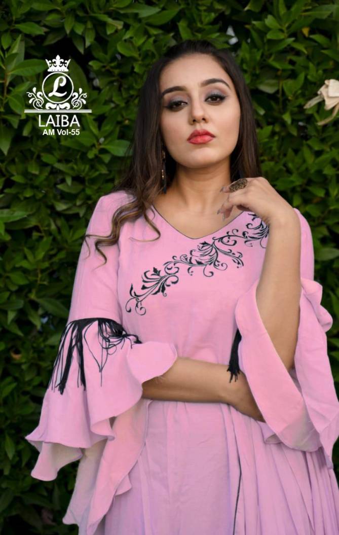 Laiba Formal Cotton Edition 55 Casual Wear Fancy Designer Pure Cotton flex Top Readymade Collection
