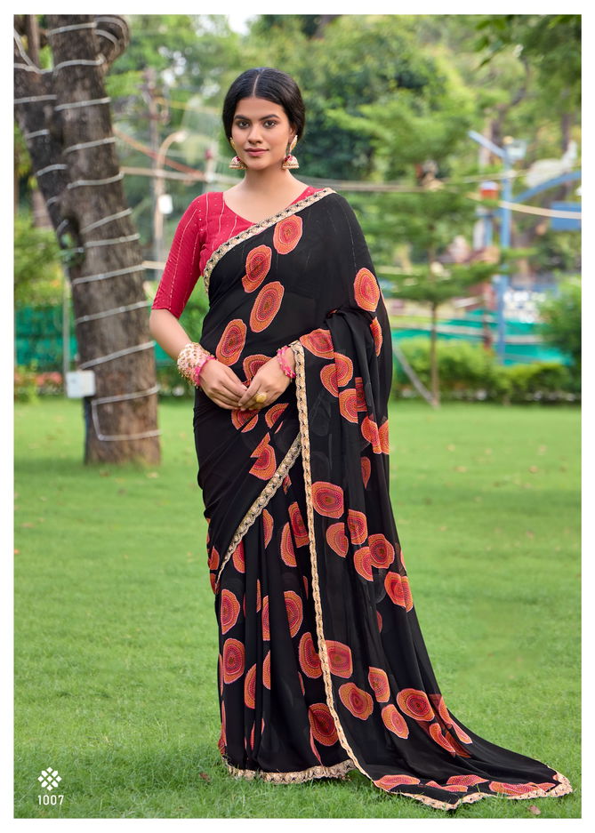 Bandhan By Stavan Weightless Embroidered Sarees Wholesale In India