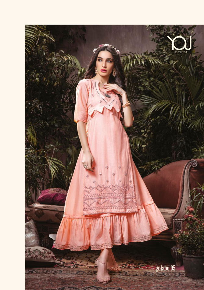 You Gulabo Latest Fancy Designer Festive Party Wear Heavy  Elegant Kurti Collection
