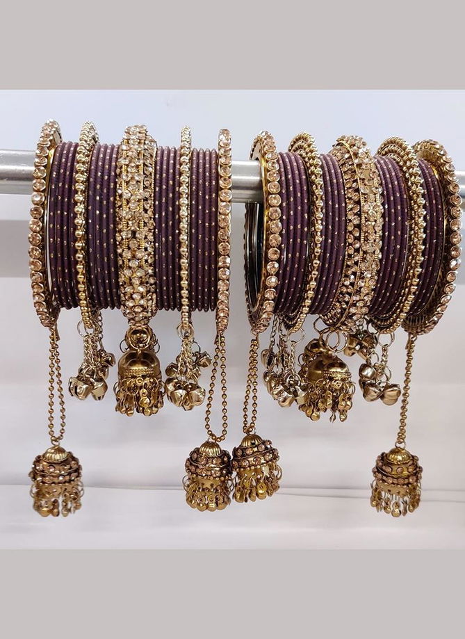 Latest Heavy Bridal Bangles Collection Jhumki Latkan Style