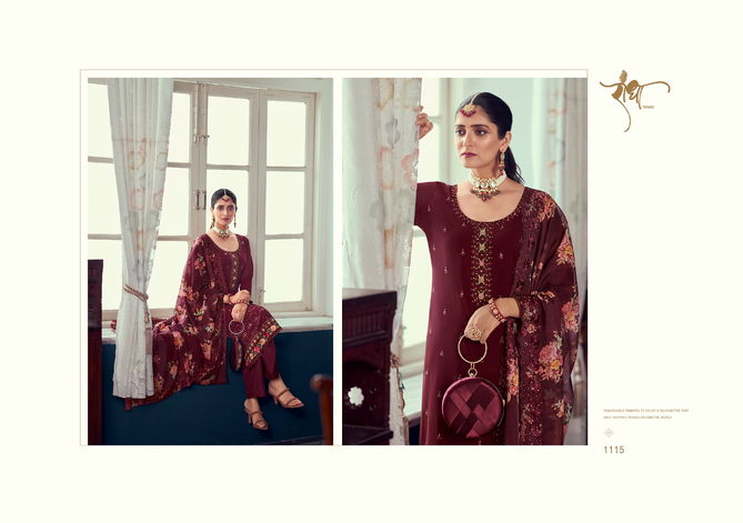 Radha Gulabo Georgette Embroidery Printed Salwar Suit Catalog
