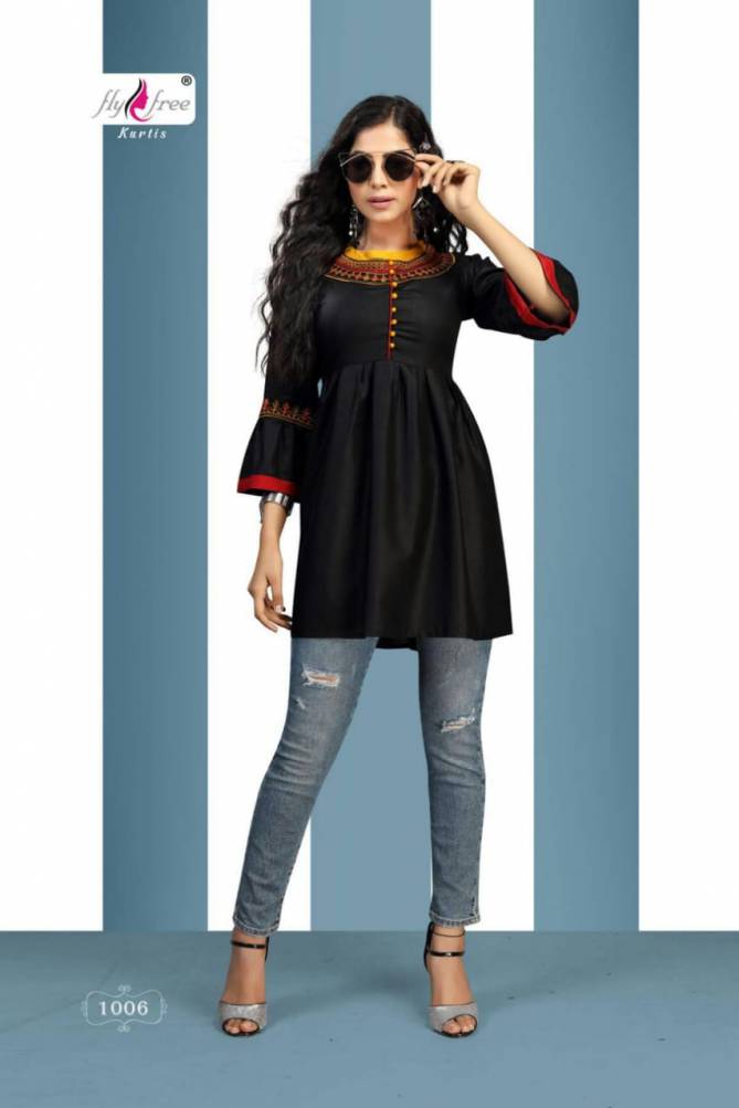 Fly Free Iconic Latest Designer Fancy Western Casual Wear Ladies Top Collection
