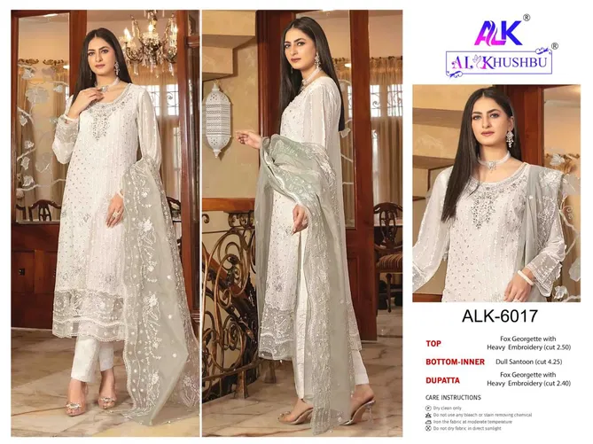 Afifa Vol 2 By Al Khushbu Georgette Embroidery Designer Pakistani Suit Orders In India