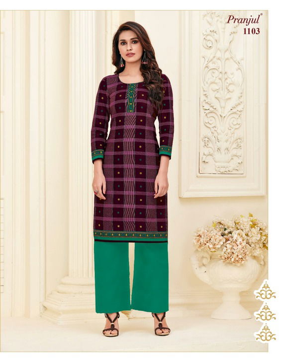 Pranjul Pari Vol 1 Latest Pure Cotton Classy Printed Kurti Collection 